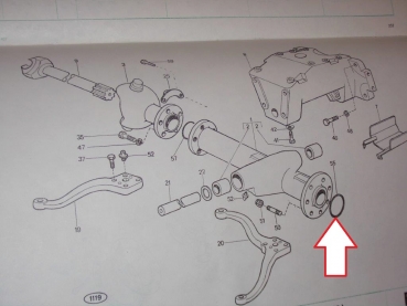 Dichtring am Achskörper Vorderachse UTB Fiat DT Modelle
